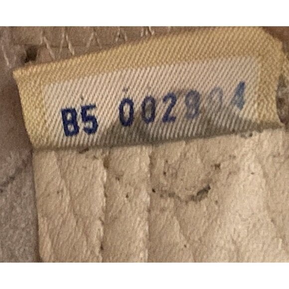 Vintage Dooney & Bourke Norfolk Satchel Bone Leather With British Tan Trim All-W - Picture 7 of 14